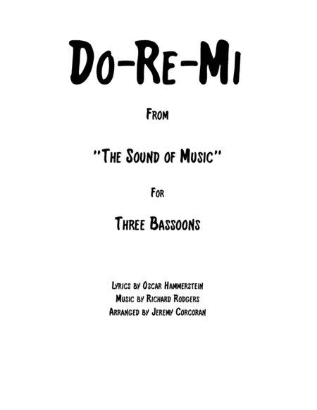 Do-Re-Mi (arr. Jeremy Corcoran)