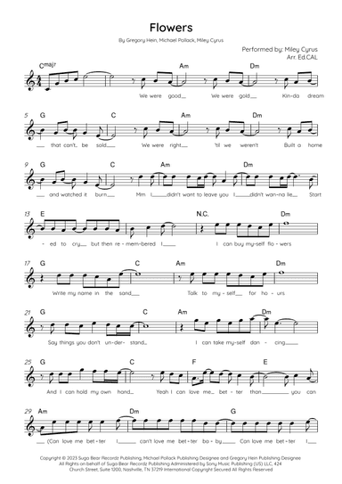 Flowers (arr. Arr. Ed.CAL)