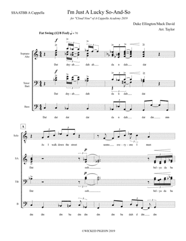 I'm Just A Lucky So And So (arr. Amanda Taylor)