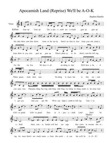Apocamish Land Reprise (We'll Be A-O-K)