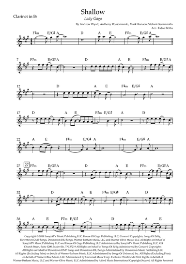 Shallow (arr. Fabio Britto)