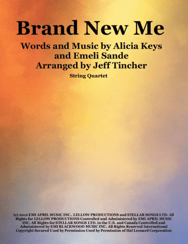 Brand New Me (arr. Jeff Tincher)