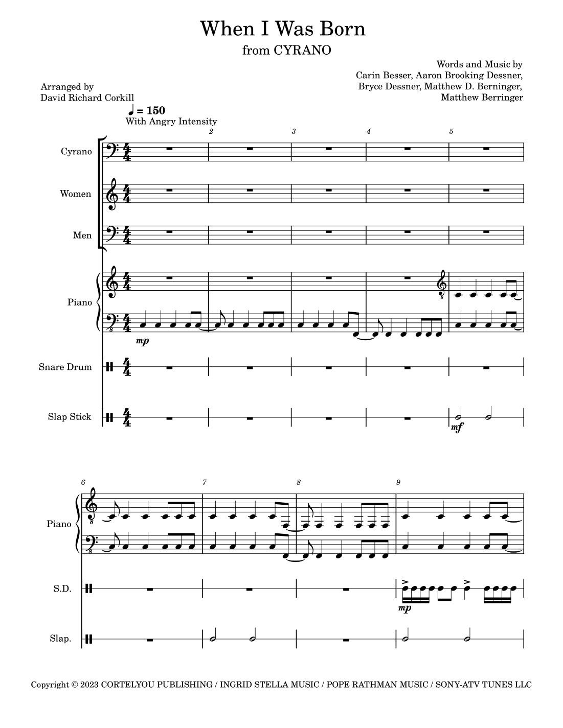 When I Was Born (arr. David Richard Corkill)