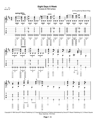 Eight Days A Week (arr. Steven King)