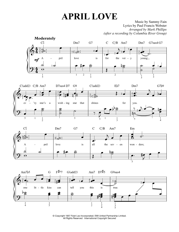 April Love (arr. Mark Phillips)