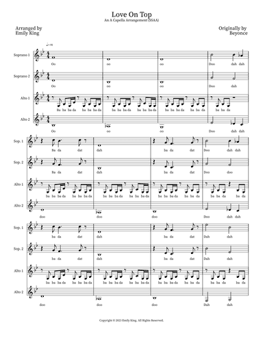 Love On Top (arr. Emily King)