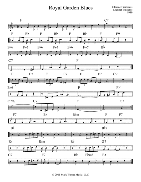 Royal Garden Blues (arr. Mark Huxhold)