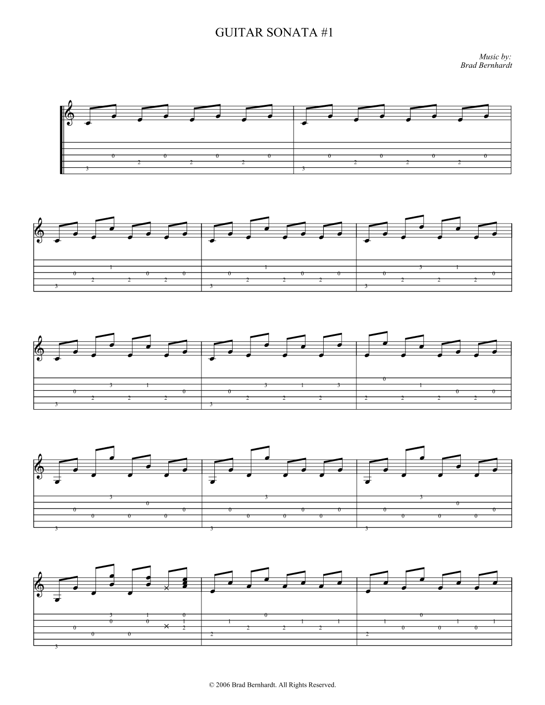 Guitar Sonata #1