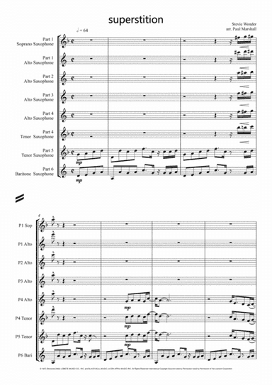 Superstition (arr. Paul Marshall)