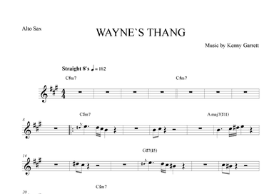 Wayne's Thang (arr. The Sheet Music Library)