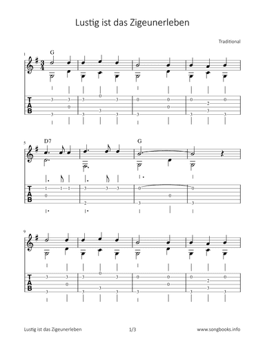 Lustig ist das Zigeunerleben (arr. Bettina Schipp)