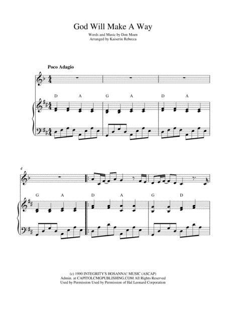 God Will Make A Way (arr. Kaiserin Rebecca)