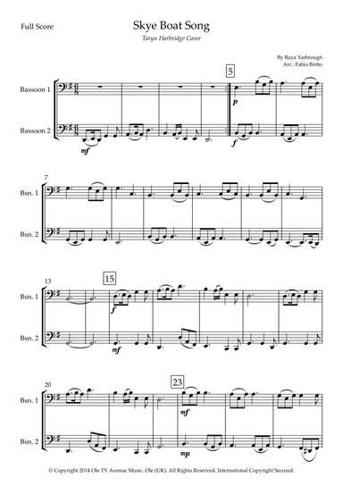 Skye Boat Song (arr. Fabio Britto)