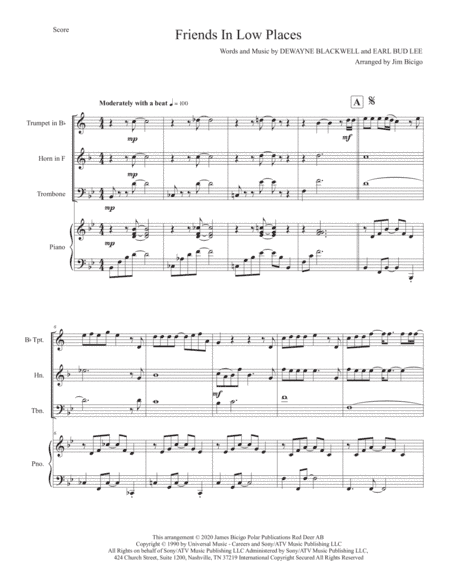 Friends In Low Places (arr. Jim Bicigo)