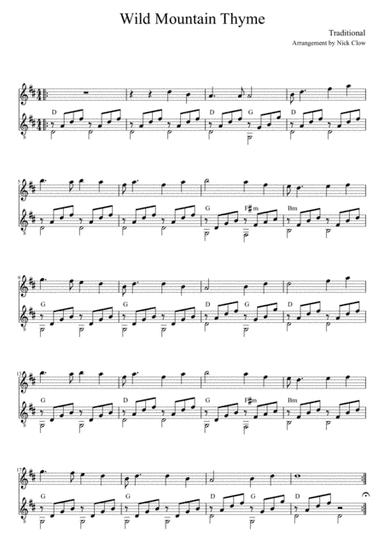 Wild Mountain Thyme (arr. Nick Clow)