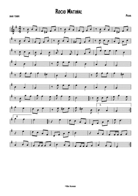 Rocío matinal - Polka peruana (arr. Nike Alvarado)