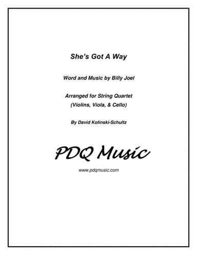 She's Got A Way (arr. David Kolinski-Schultz)