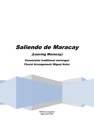 Saliendo de Maracay (arr. Miguel Astor)