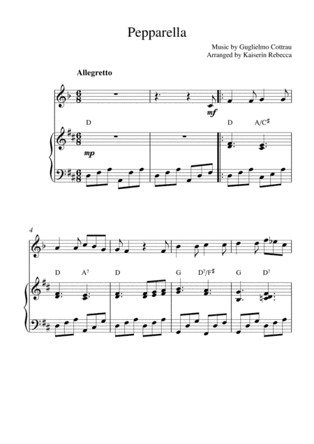 Pepparella (arr. Kaiserin Rebecca)