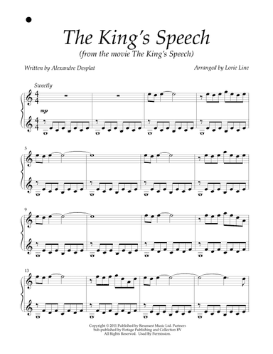 The King's Speech (arr. Lorie Line)