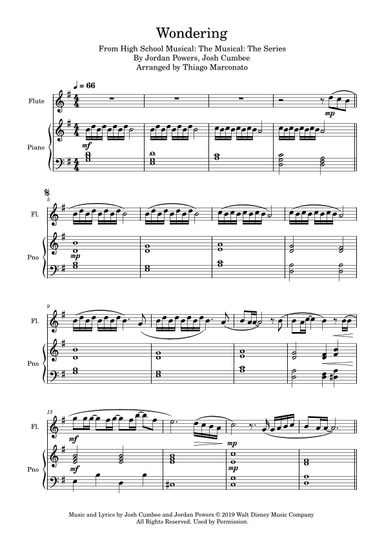 Wondering (arr. Thiago Marconato)