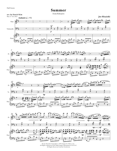 Summer (arr. Daniel Kim)