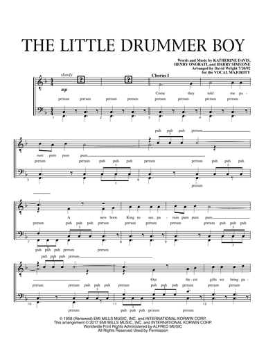 The Little Drummer Boy (arr. David Wright)
