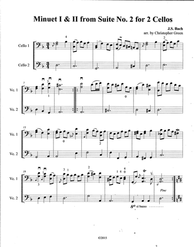 Minuet No. 1 and 2 (arr. Christopher Green)