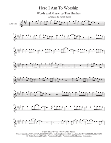 Here I Am To Worship (arr. Kevin Busse)