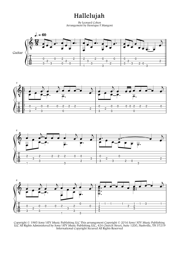 Hallelujah (arr. Henrique F Mangoni)
