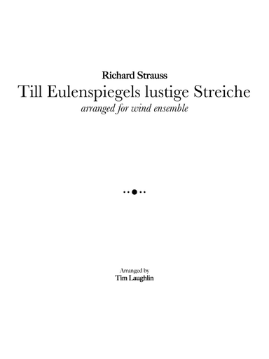Till Eulenspiegel's Merry Pranks (Band) (arr. Tim Laughlin)