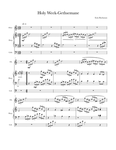 Music for Holy Week-Gethsemane