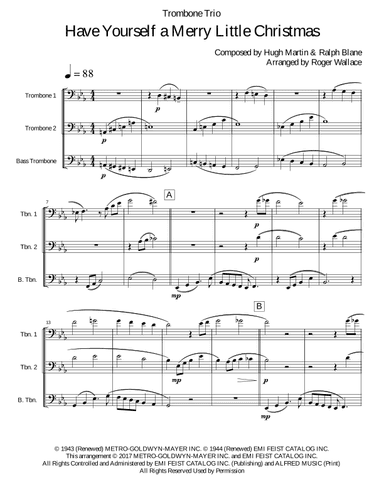 Have Yourself A Merry Little Christmas (arr. Roger Wallace)