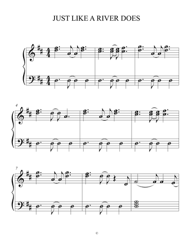 Just Like A River Does (arr. Esther Lindeboom)
