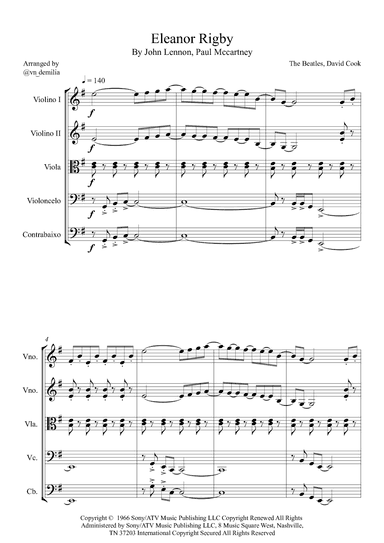 Eleanor Rigby (arr. @vn_demilia)