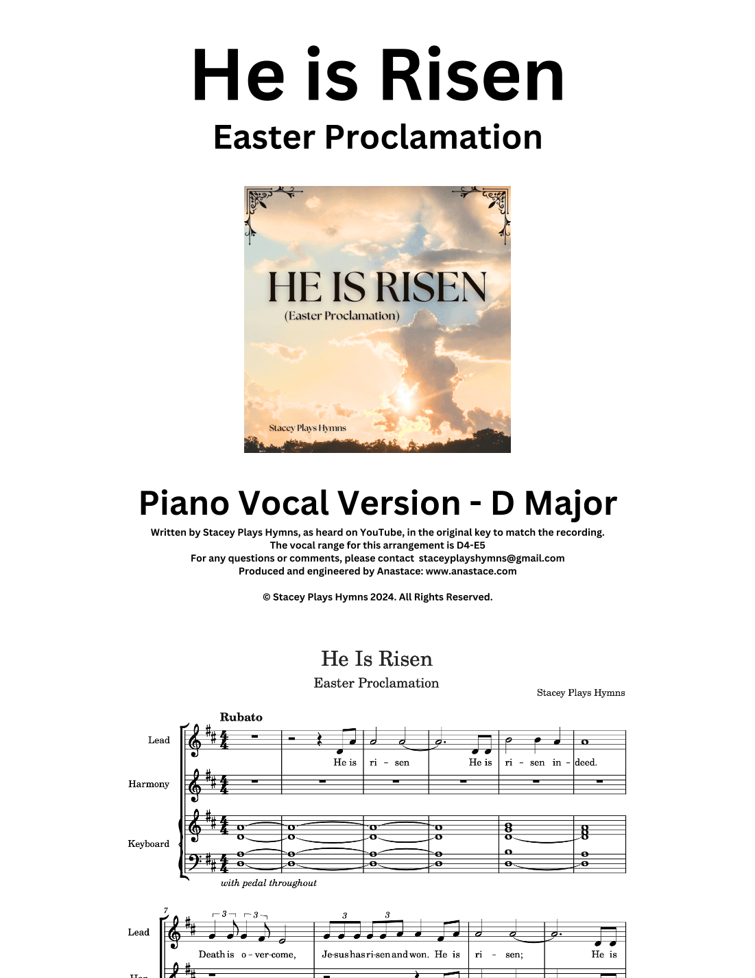 He Is Risen (Easter Proclamation)