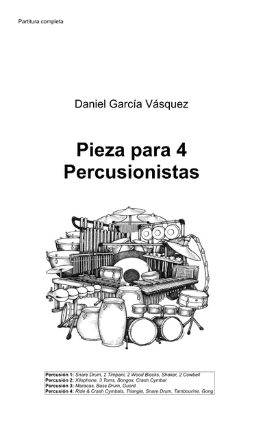 Pieza para 4 Percusionistas