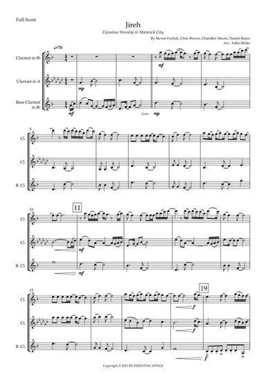 Jireh (arr. Fabio Britto)