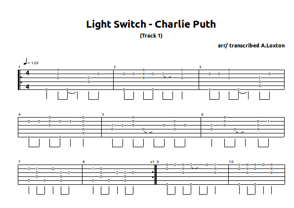 Light Switch (arr. Algernon Loxton)