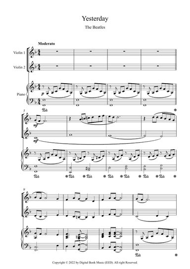 Yesterday (arr. Digital Book Music)