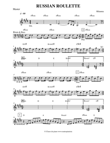 Russian Roulette (arr. Mateo Aguilar)