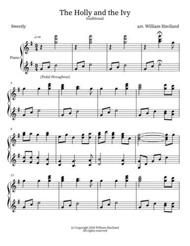 The Holly and the Ivy (arr. William Haviland)