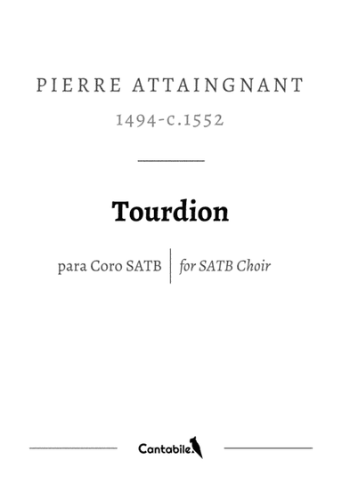 Tourdion (Quand je bois du vin clairet) - for SATB choir (arr. Filipe Fonseca)