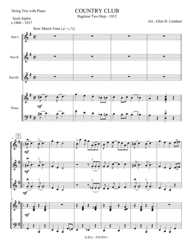 Country Club (arr. Glen D. Lienhart)