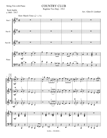 Country Club (arr. Glen D. Lienhart)