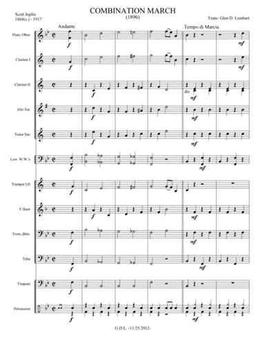 Combination March (arr. Glen D. Lienhart)