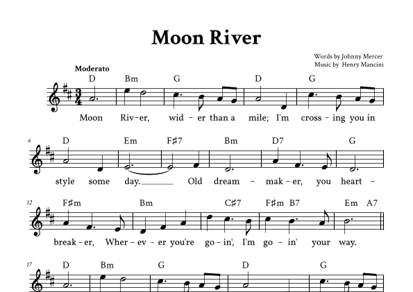 Moon River (arr. Yuri Noronha)