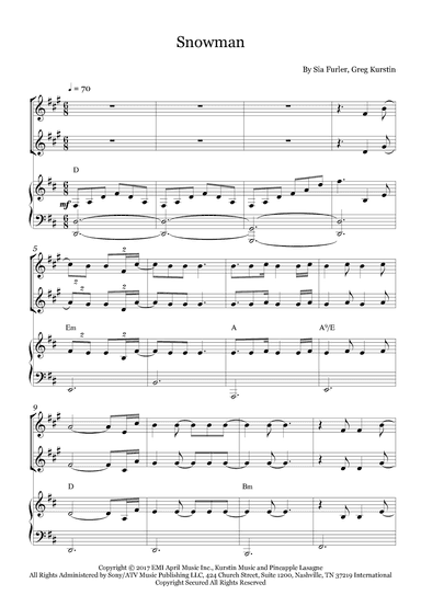 Snowman (arr. Fernanda Moura)