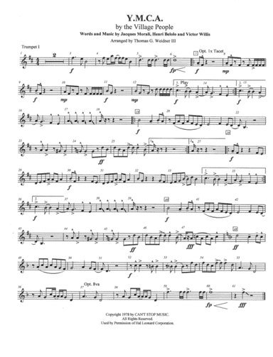 Y.M.C.A. (arr. Thomas G.Weidner III)