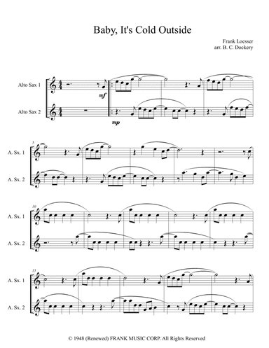Baby, It's Cold Outside (arr. B. C. Dockery)